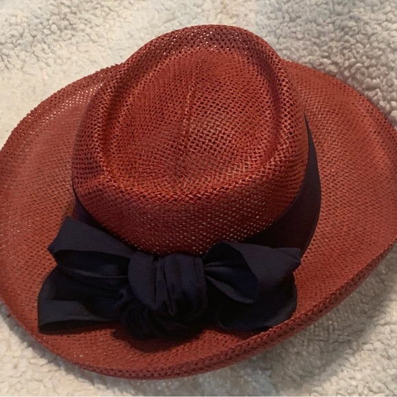 Vtg Golf  Us Open 1997 Congressional Hat Womens Straw Woven Shade Wide Brim Hat main image 6